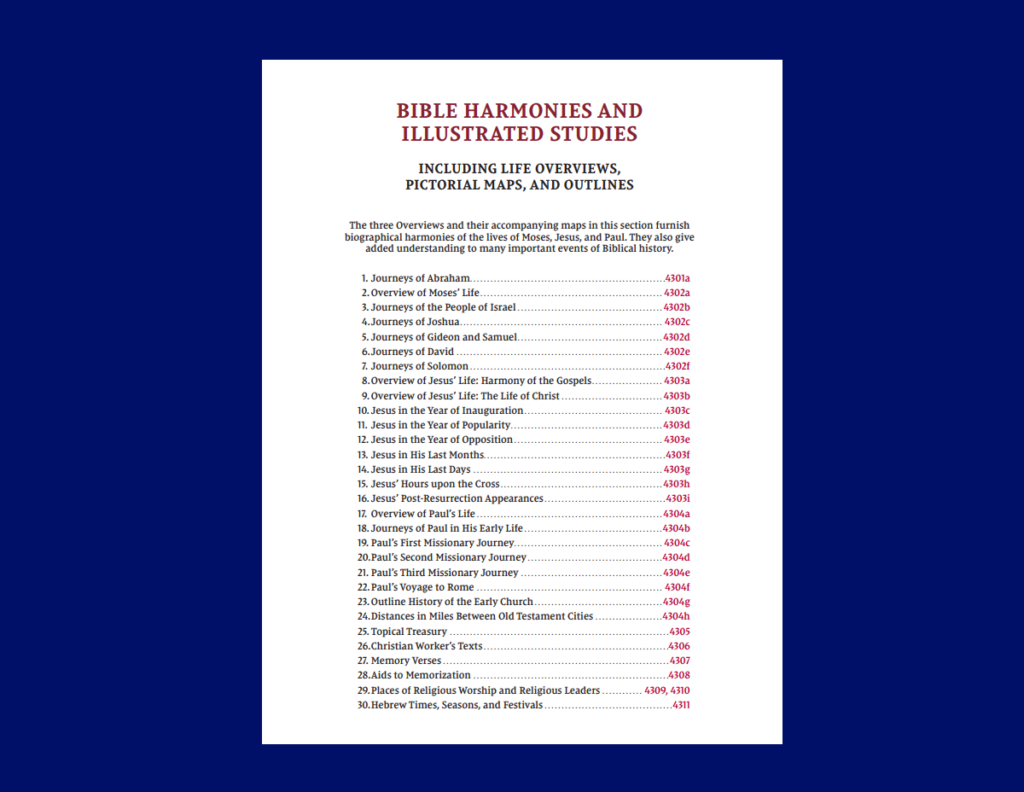 Bible Harmonies and Illustrated Studies