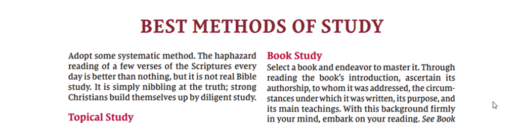 Best Methods of Study