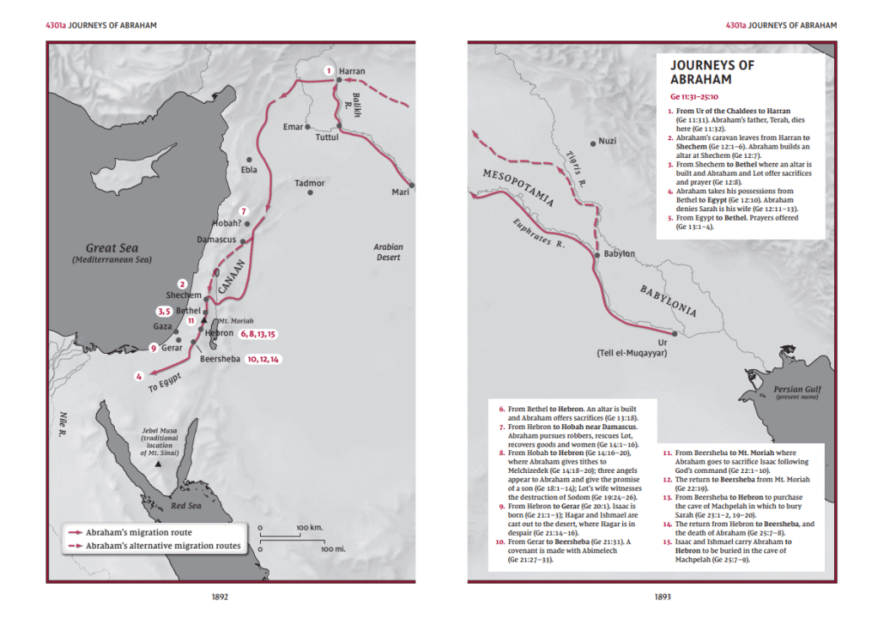 Annotated Maps in the Comprehensive Bible Helps