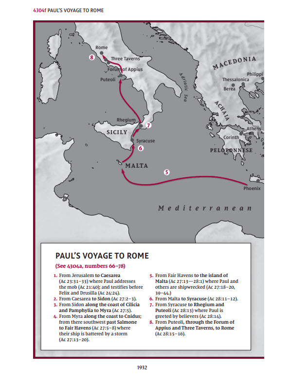 Pauls Voyage to Rome