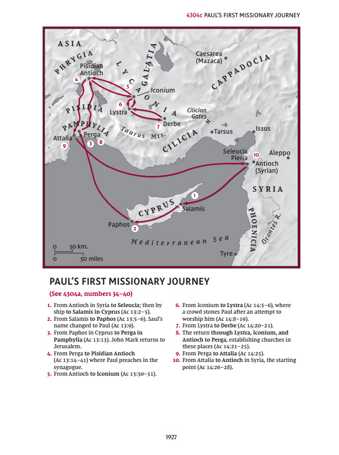 Pauls First Missionary Journey